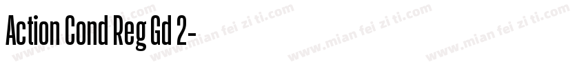 Action Cond Reg Gd 2字体转换